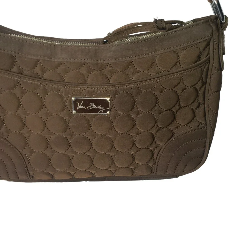 VERA BRADLEY Quilted Brown Purse Handbag